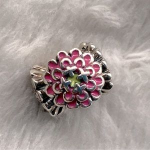 Chamilia Sterling & Enamel Blooming Zinnia Charm